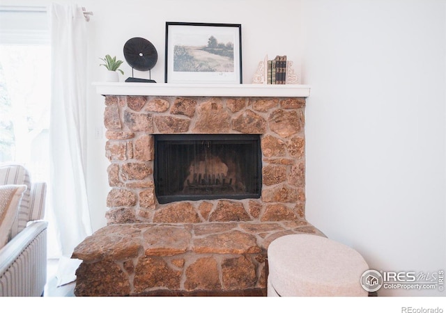 3025 Regatta Ln Unit 3, Fort Collins, CO 80525 - detailed view of radiator heating unit and a stone fireplace