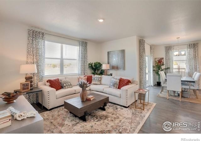 1885 Mount Monroe Dr, Berthoud, CO 80513 - living room featuring wood finished floors