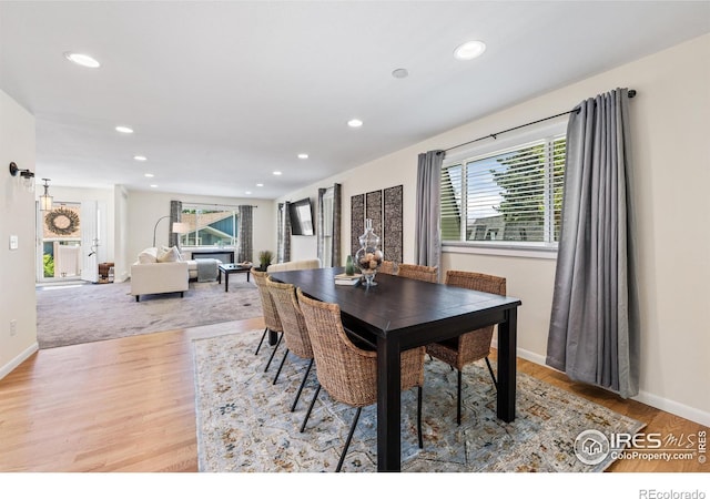 40 Walter Way, Broomfield, CO 80020 - dining area with healthy amount of natural light, recessed lighting, and light wood-type flooring