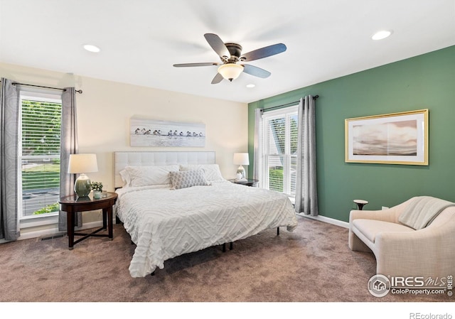 40 Walter Way, Broomfield, CO 80020 - carpeted bedroom featuring recessed lighting and a ceiling fan