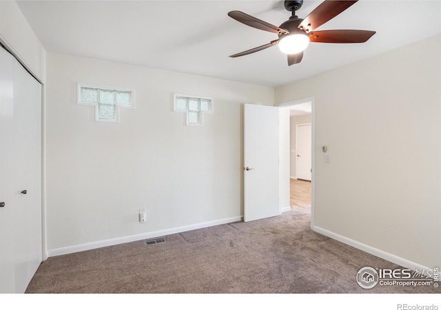 40 Walter Way, Broomfield, CO 80020 - unfurnished bedroom with carpet, a closet, and ceiling fan