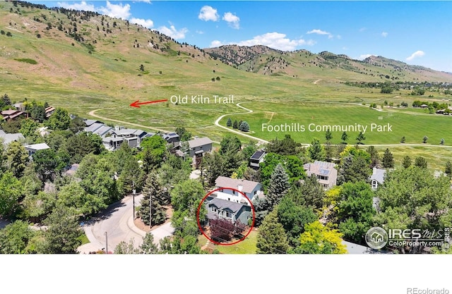 725 Union Ave, Boulder, CO 80304 - drone / aerial view of a mountain backdrop