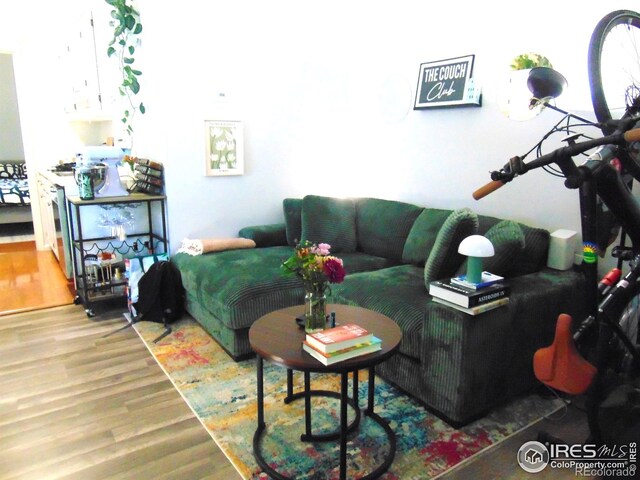 2205 Arapahoe Ave Unit 3, Boulder, CO 80302 - living room featuring wood finished floors