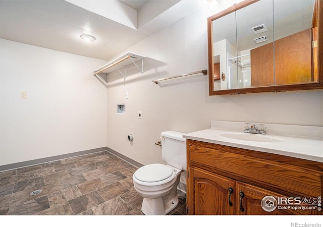 837 Arbor Ave, Fort Collins, CO 80526 - bathroom with vanity, stone finish floors, and a shower