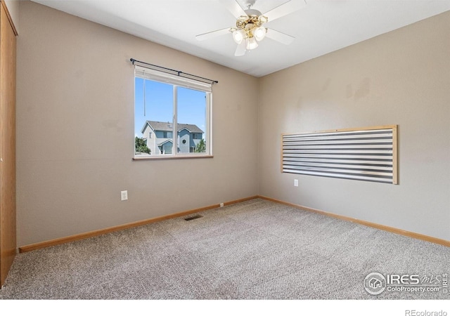 2217 Waylon Dr, Johnstown, CO 80534 - spare room with carpet flooring and ceiling fan