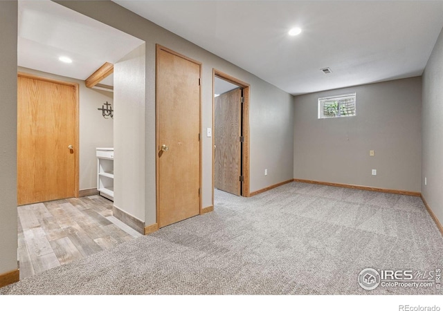 2217 Waylon Dr, Johnstown, CO 80534 - carpeted spare room featuring baseboards and recessed lighting