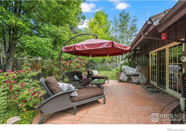 4832 Silver Sage Ct, Boulder, CO 80301 - fenced backyard with a patio area