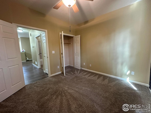 1238 Finch St, Loveland, CO 80537 - unfurnished bedroom with carpet, ceiling fan, and a closet