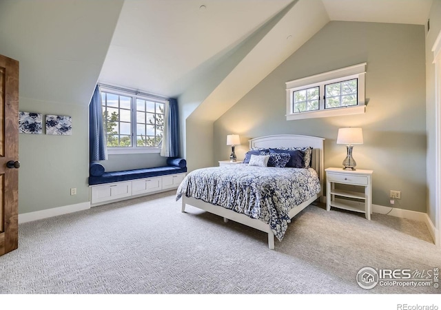 8576 Niwot Meadow Farm Rd, Niwot, CO 80503 - bedroom featuring lofted ceiling, carpet, and multiple windows