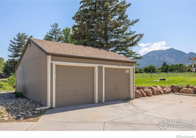 4717 Tantra Dr Unit G, Boulder, CO 80305 - detached garage with a mountain view