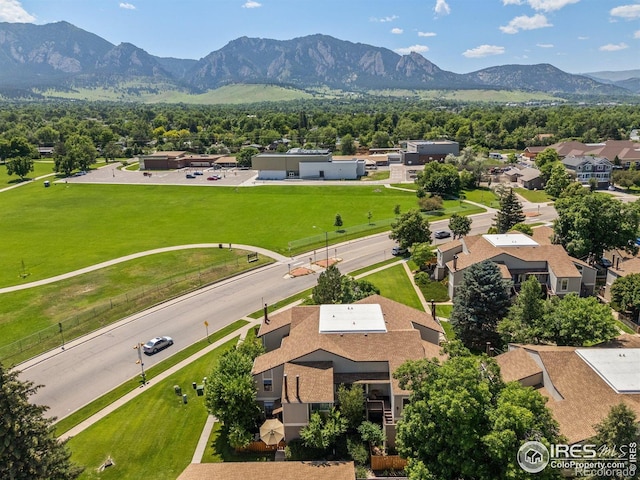 4717 Tantra Dr Unit G, Boulder, CO 80305 - aerial perspective of suburban area featuring mountains