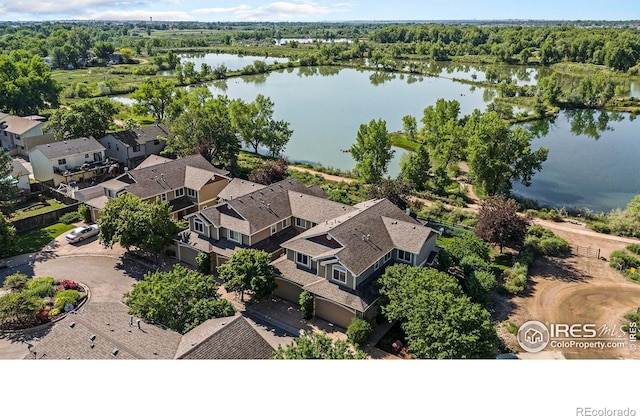 702 Cairnes Dr Unit B4, Fort Collins, CO 80524 - aerial perspective of suburban area with a nearby body of water