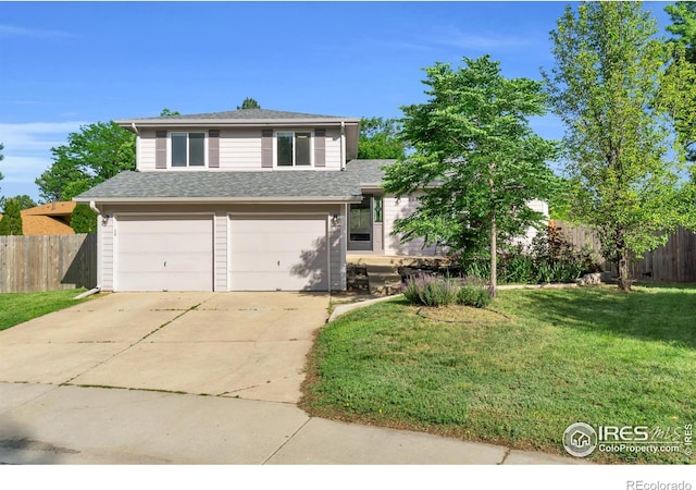 2036 Lexington Ct, Fort Collins, CO 80526 - view of front facade with a garage, driveway, and roof with shingles