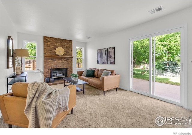 2036 Lexington Ct, Fort Collins, CO 80526 - living room with carpet flooring and a fireplace
