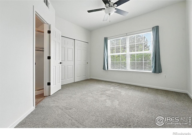530 Mohawk Dr Unit 73, Boulder, CO 80303 - unfurnished bedroom with carpet flooring, a closet, and ceiling fan