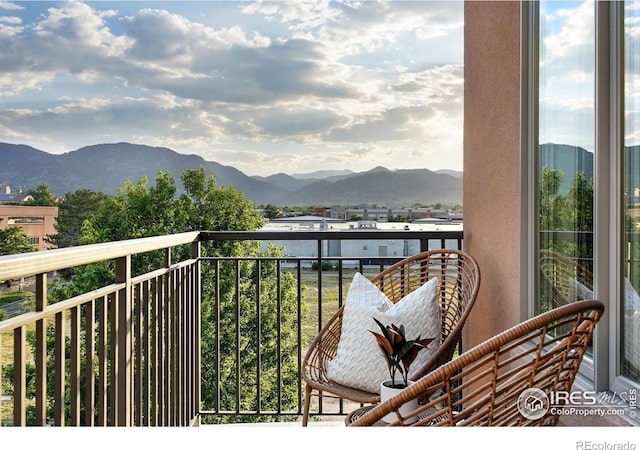 3401 Arapahoe Ave Unit 420, Boulder, CO 80303 - balcony with a mountain view