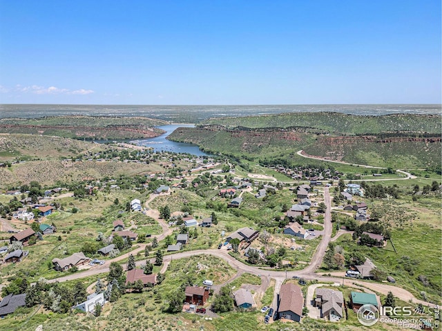 5017 Overhill Dr, Fort Collins, CO 80526 - aerial view of property's location with a nearby body of water and nearby suburban area
