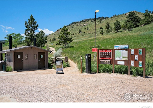 5017 Overhill Dr, Fort Collins, CO 80526 - view of dirt / gravel driveway with a mountain view