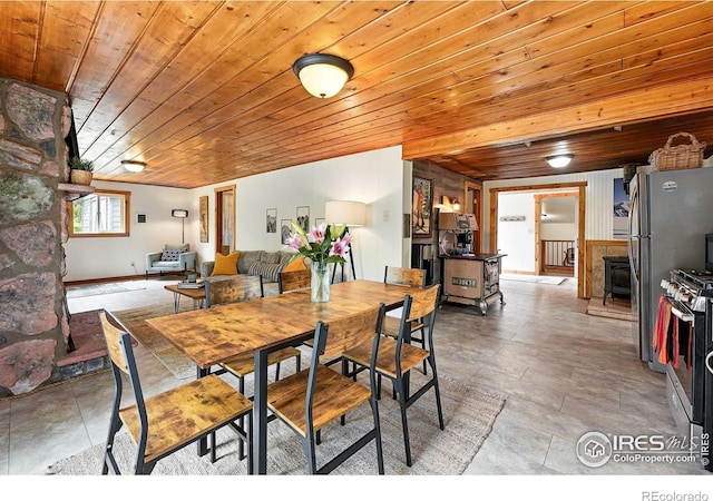 181 County Road 874, Tabernash, CO 80478 - dining room with wood ceiling