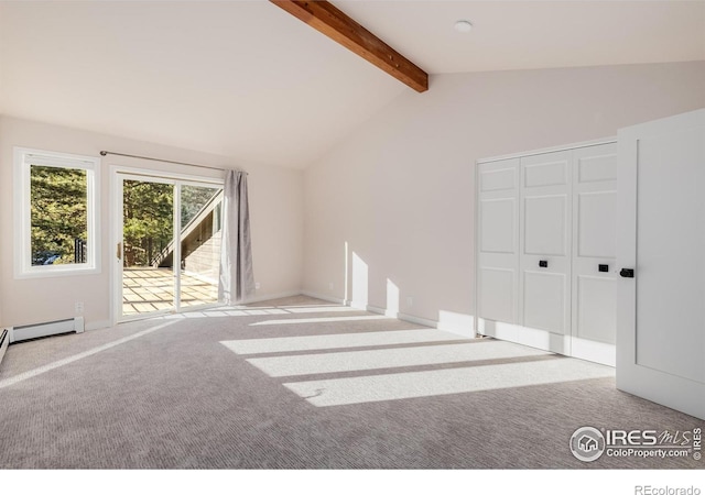 37 Wagner Cir, Boulder, CO 80304 - unfurnished living room featuring carpet flooring and baseboard heating