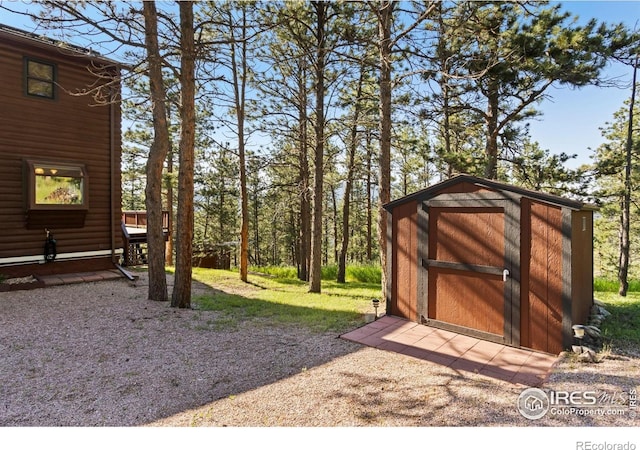 451 Newell Dr, Loveland, CO 80537 - view of yard with a shed