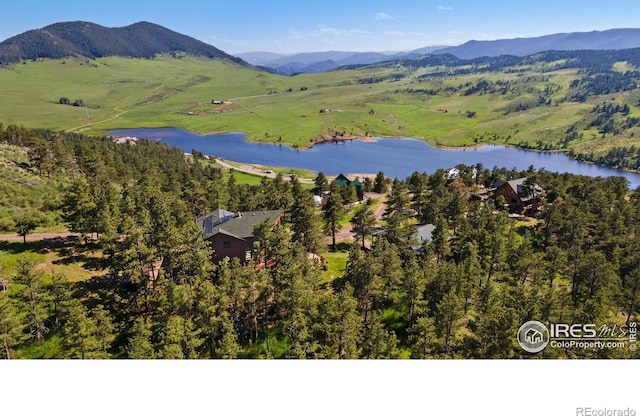 451 Newell Dr, Loveland, CO 80537 - aerial view of a water and mountain view