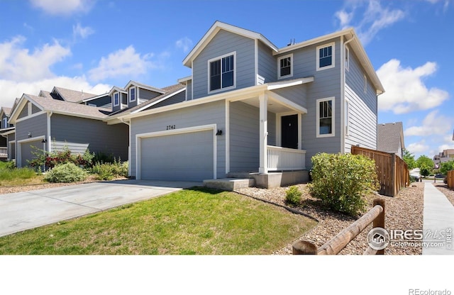 2742 Cooperland Blvd, Berthoud, CO 80513 - traditional-style home with a porch and driveway