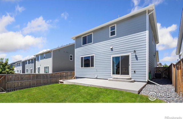 2742 Cooperland Blvd, Berthoud, CO 80513 - back of house featuring a patio area, a fenced backyard, and entry steps