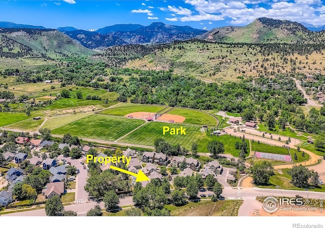 193 2nd Ave Unit A, Lyons, CO 80540 - drone / aerial view of mountains