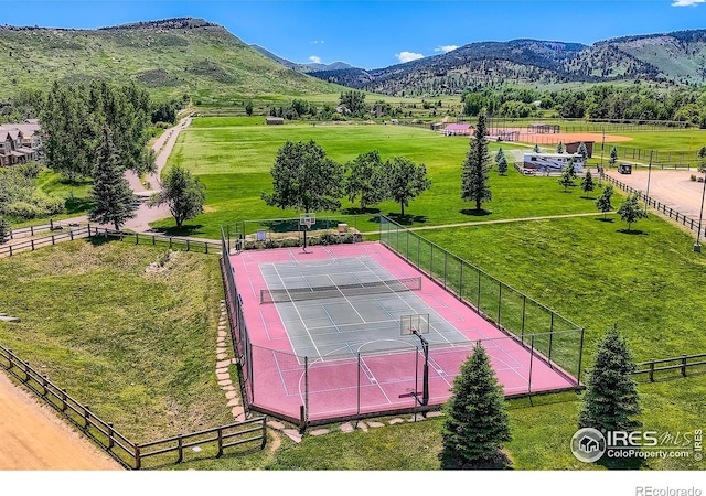 193 2nd Ave Unit A, Lyons, CO 80540 - aerial view of sparsely populated area with a mountainous background and a pastoral area