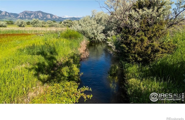 7035 S Boulder Rd, Boulder, CO 80303 - water view featuring a mountain backdrop