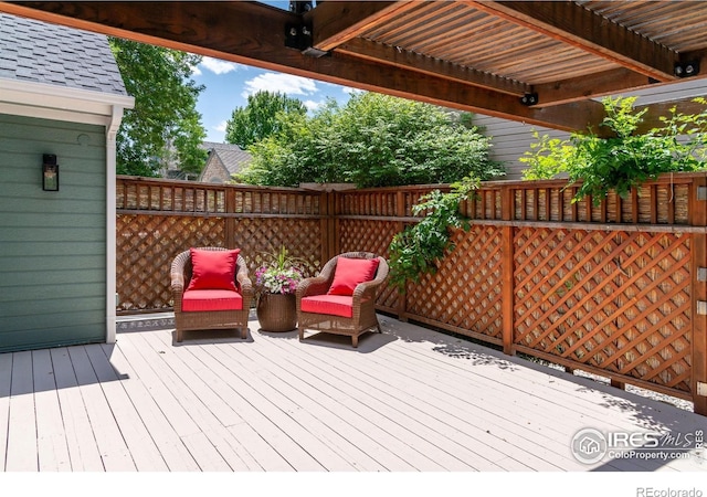 388 Fairfield Ln, Louisville, CO 80027 - wooden deck featuring a pergola