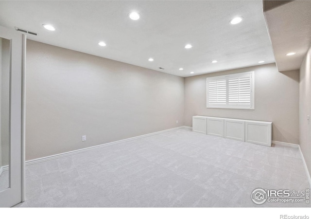 388 Fairfield Ln, Louisville, CO 80027 - basement featuring recessed lighting and carpet flooring