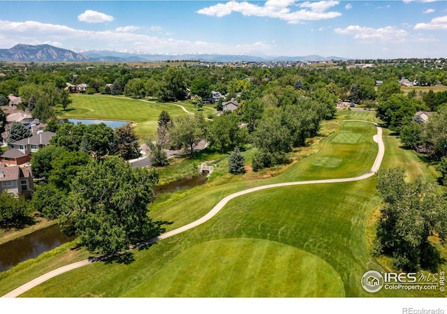 388 Fairfield Ln, Louisville, CO 80027 - drone / aerial view of a water and mountain view and a golf course