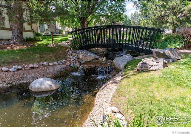 388 Fairfield Ln, Louisville, CO 80027 - view of yard with a garden pond