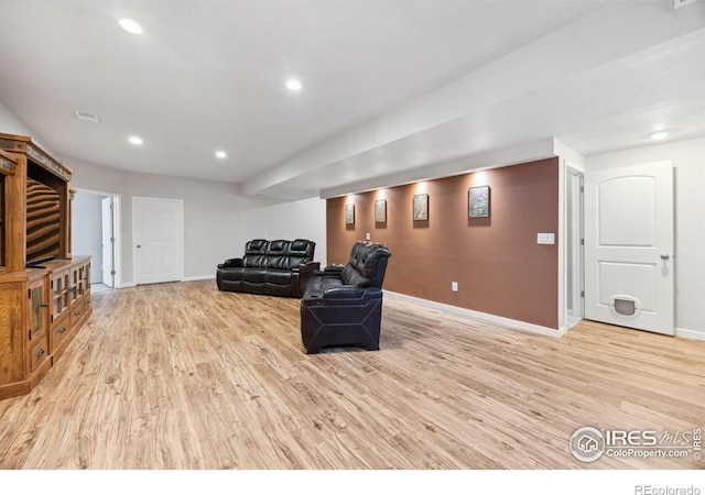 660 Cimarron Trl, Ault, CO 80610 - living room with light wood-style flooring and recessed lighting
