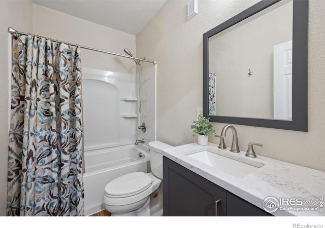 660 Cimarron Trl, Ault, CO 80610 - bathroom with shower / bath combination with curtain and vanity