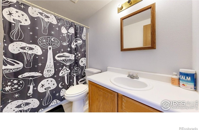 2027 Churchill Ct, Fort Collins, CO 80526 - bathroom with vanity and a shower with shower curtain