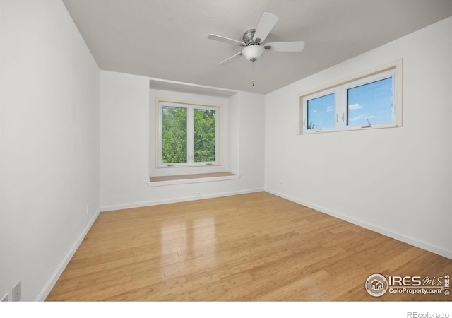 4223 Eldorado Springs Dr, Boulder, CO 80303 - empty room with wood finished floors and ceiling fan