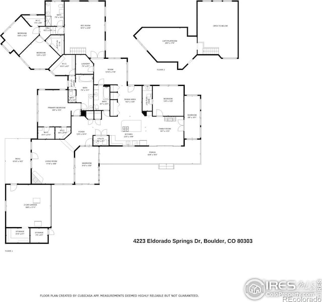 4223 Eldorado Springs Dr, Boulder, CO 80303 - view of property floor plan