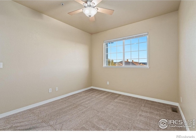 6925 19th St Unit 15, Greeley, CO 80634 - unfurnished room with carpet flooring and a ceiling fan