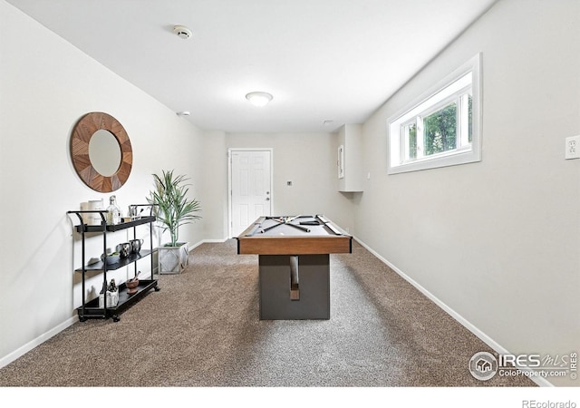775 Pleasant St, Boulder, CO 80302 - game room featuring carpet flooring and billiards table