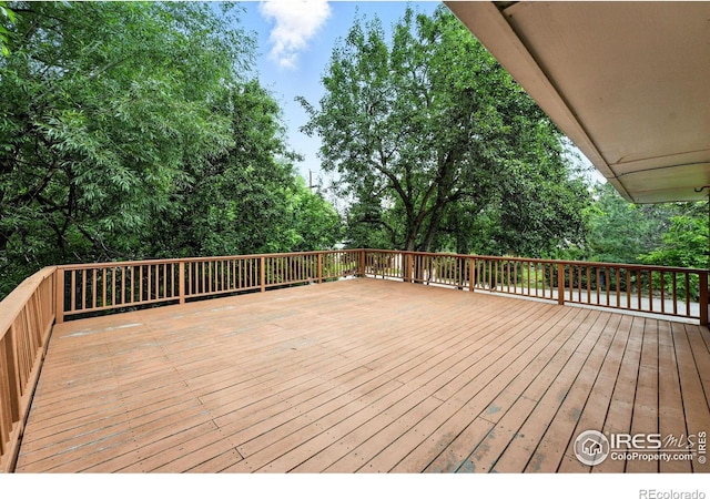 775 Pleasant St, Boulder, CO 80302 - deck with view of scattered trees