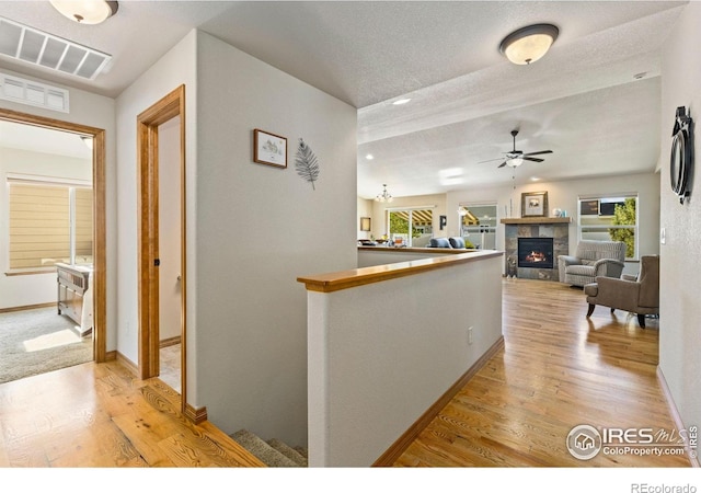1613 Alpine Ave, Berthoud, CO 80513 - hall with light wood-type flooring and recessed lighting