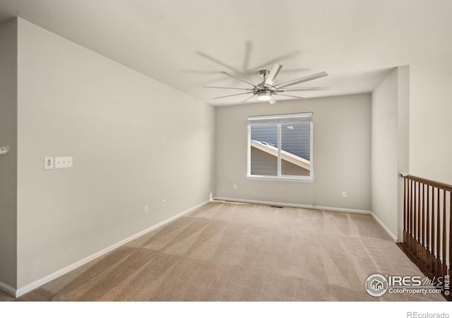 5127 Exploration Ln, Fort Collins, CO 80528 - carpeted empty room with ceiling fan and baseboards