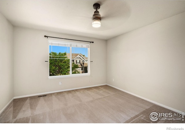 5127 Exploration Ln, Fort Collins, CO 80528 - carpeted empty room with baseboards and a ceiling fan