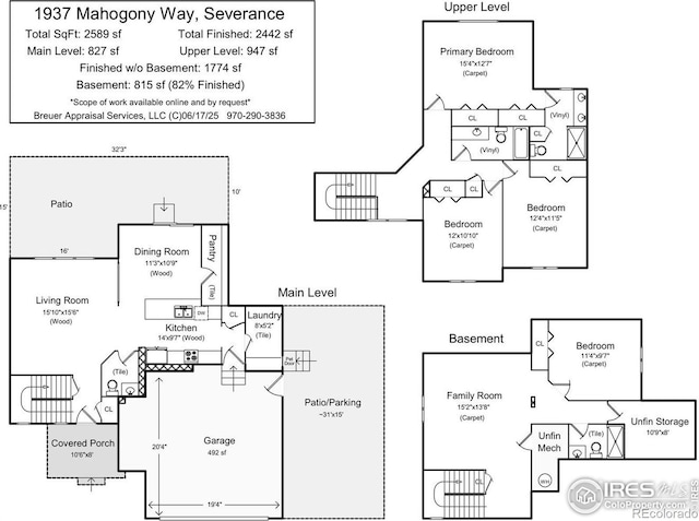 1937 Mahogany Way, Severance, CO 80550 - view of room layout