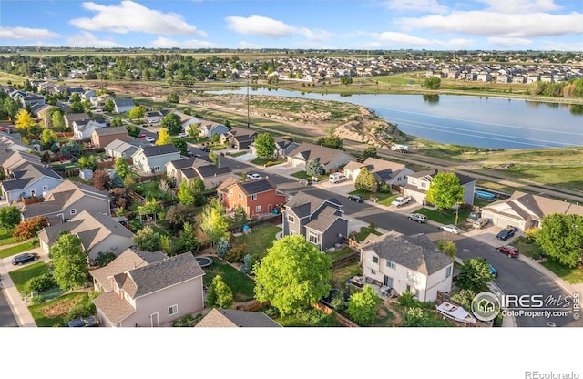 1937 Mahogany Way, Severance, CO 80550 - aerial view of residential area featuring a large body of water
