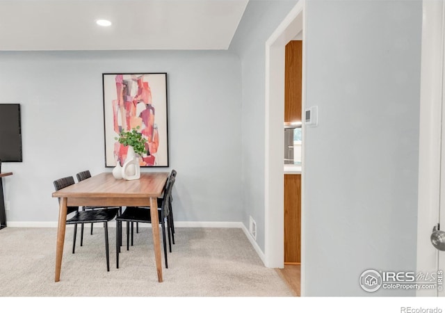4240 Harlan St, Wheat Ridge, CO 80033 - dining space featuring carpet flooring and recessed lighting