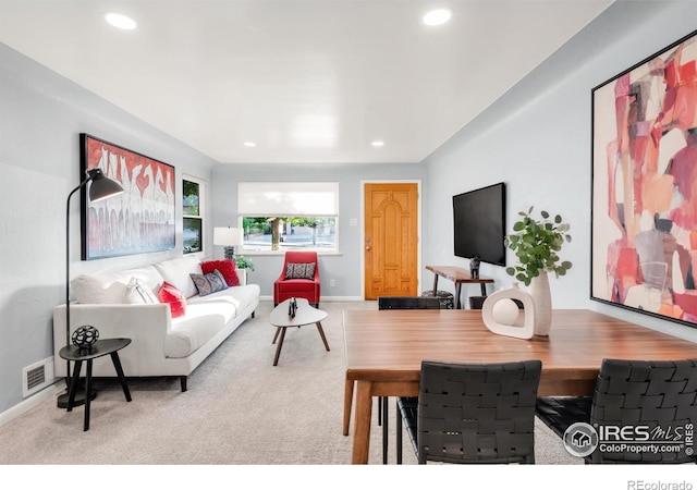 4240 Harlan St, Wheat Ridge, CO 80033 - carpeted living area with recessed lighting and baseboards